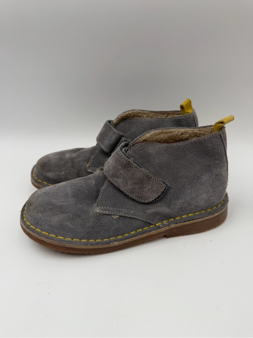 Mini Boden Desert Suede Gray Boots Shoes 34/2.5